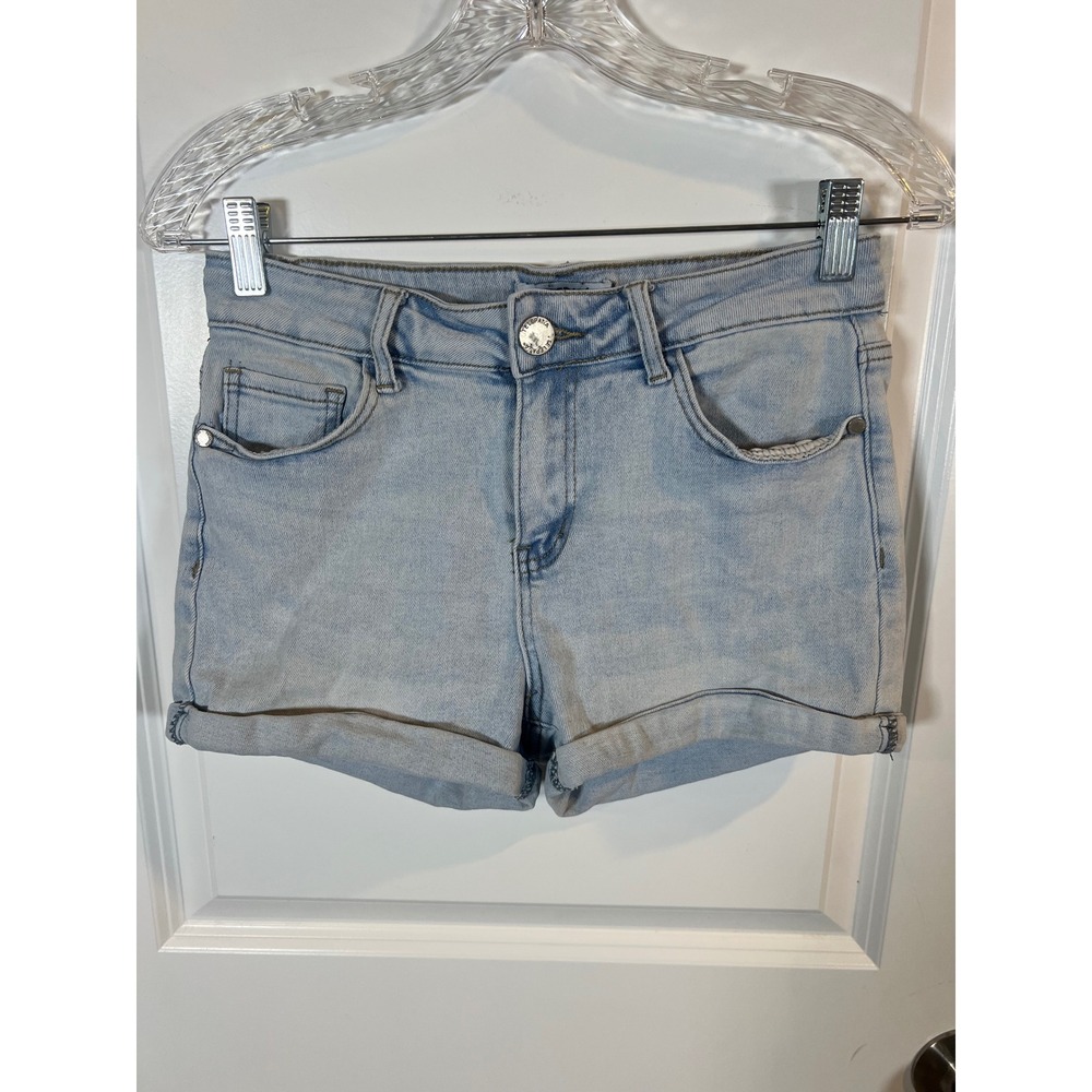 Telepatía Womens Denim Shorts Rolled Hem Light Blue Size 9/29